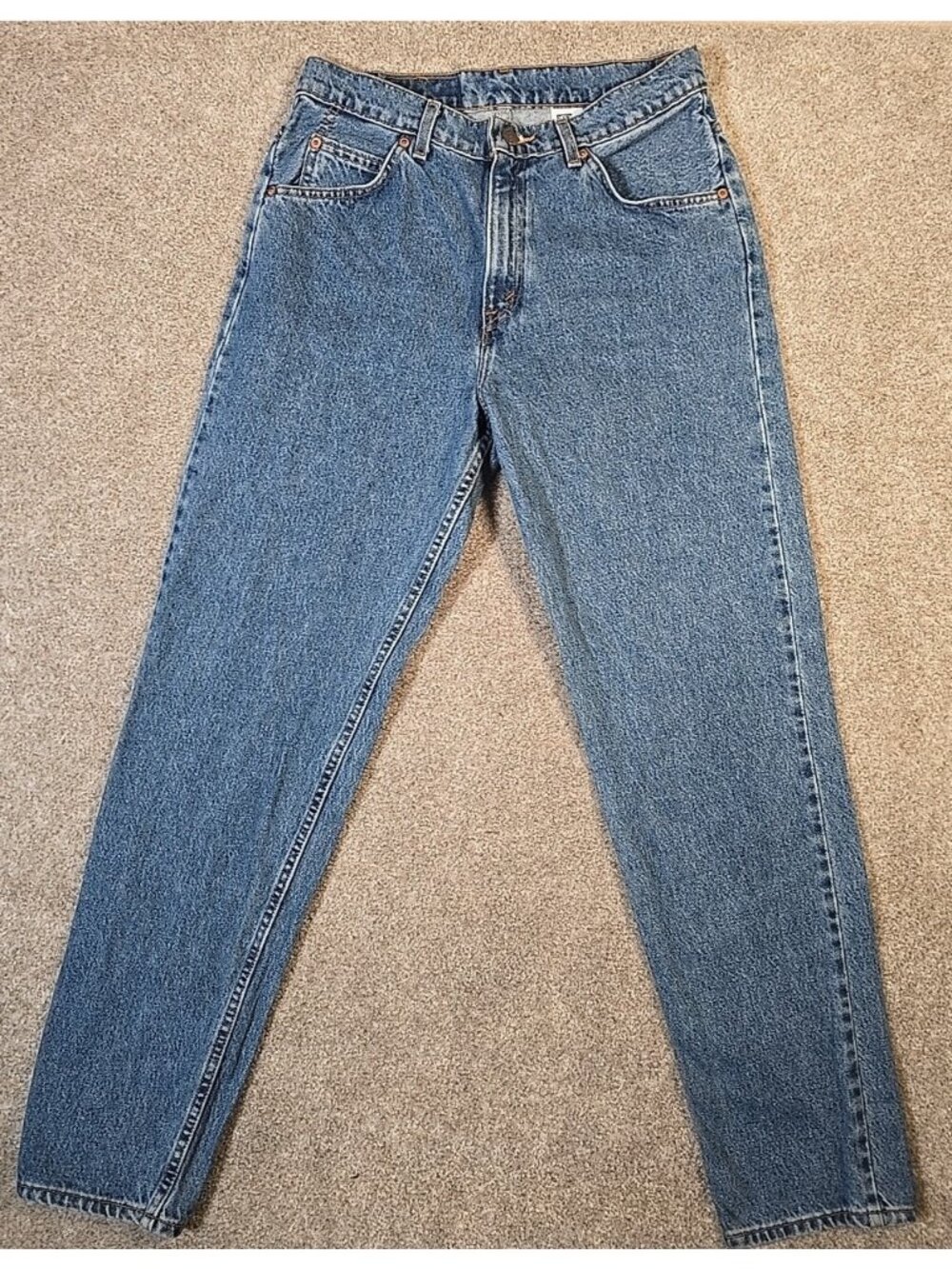 Levi's 962 Vintage Loose Fit Straight Med Wash Orange Tag USA Made Juniors 11 M